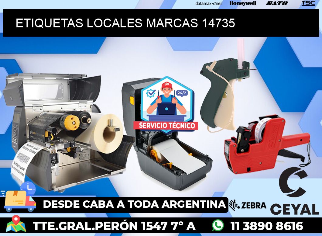 ETIQUETAS LOCALES MARCAS 14735