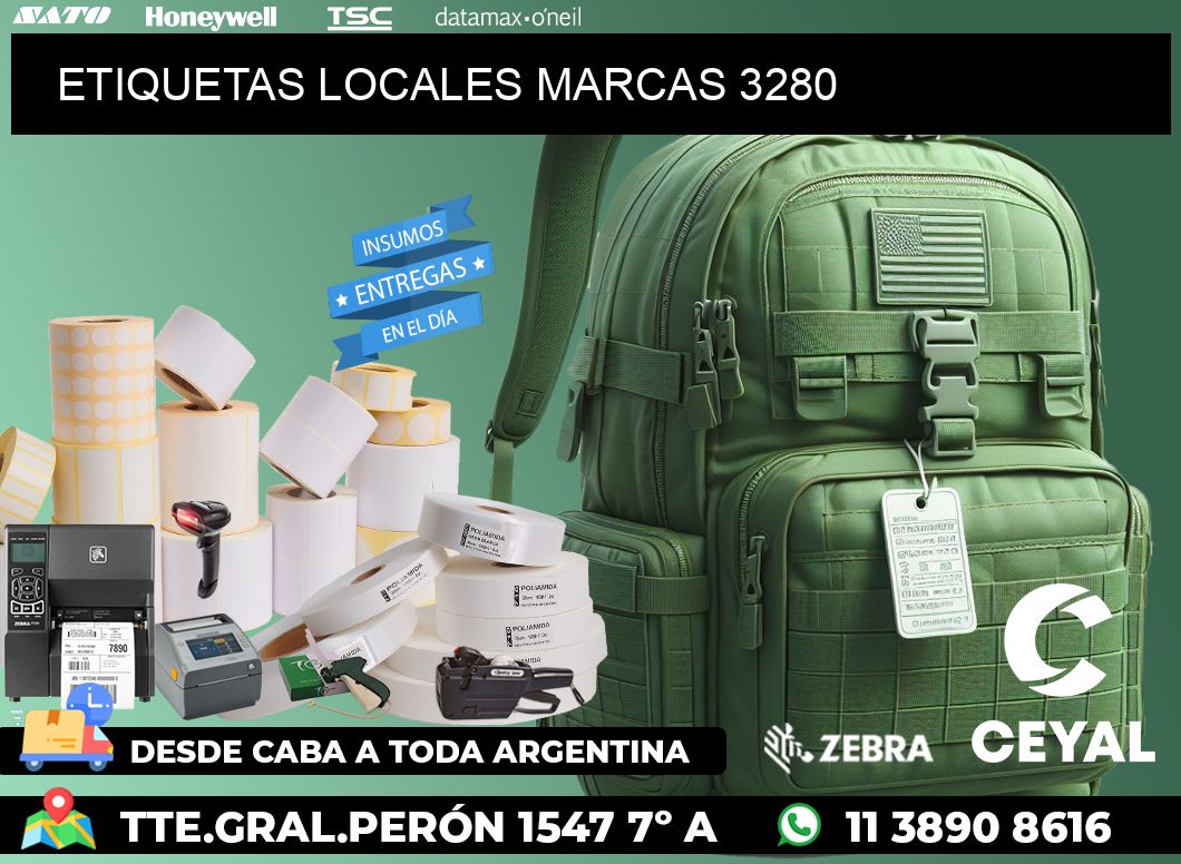 ETIQUETAS LOCALES MARCAS 3280
