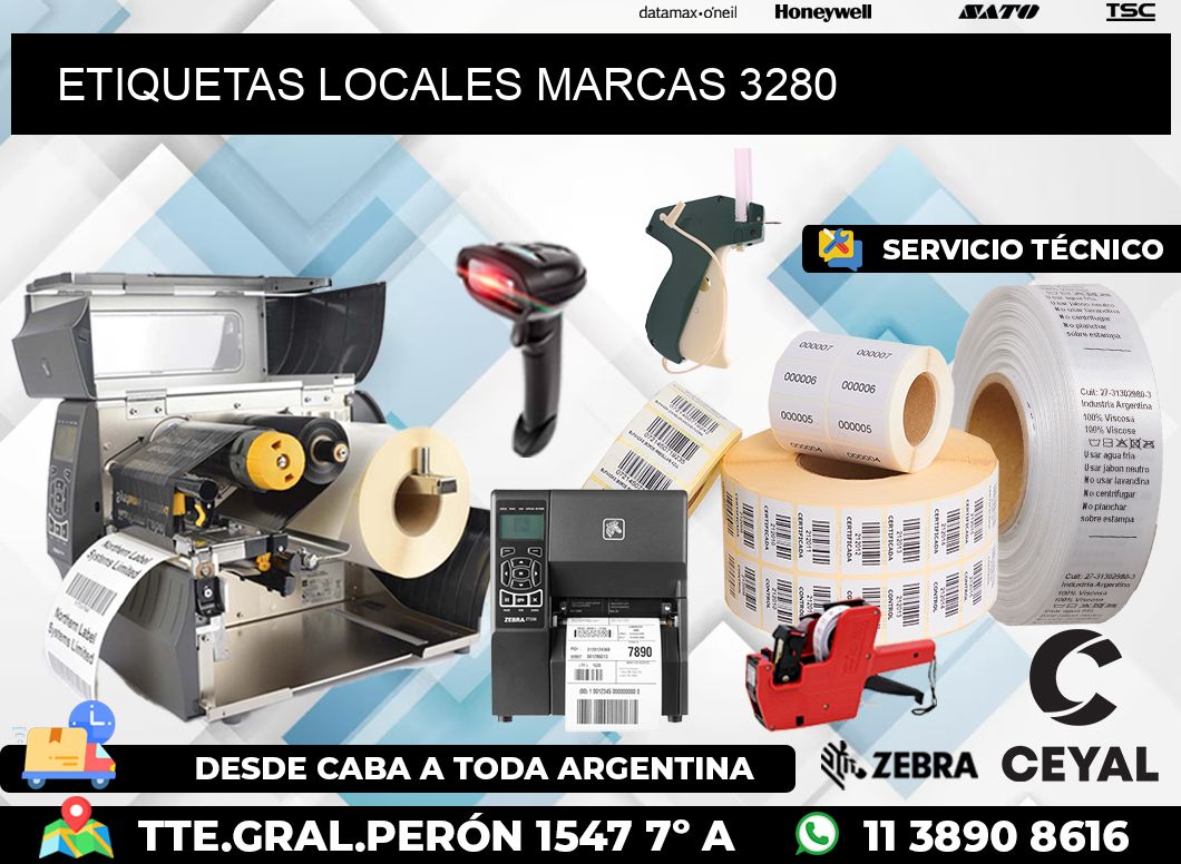 ETIQUETAS LOCALES MARCAS 3280