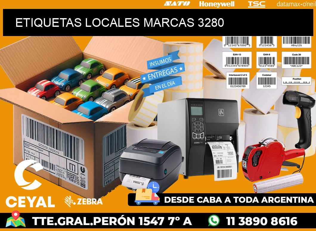 ETIQUETAS LOCALES MARCAS 3280