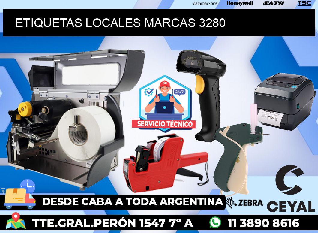 ETIQUETAS LOCALES MARCAS 3280