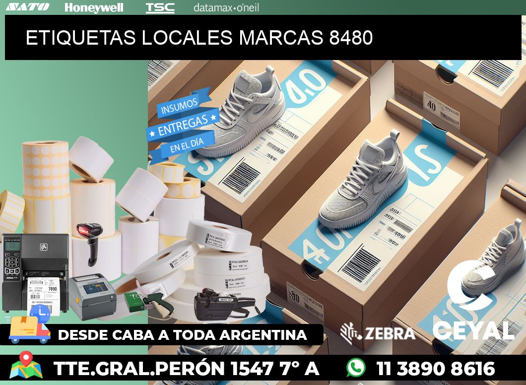 ETIQUETAS LOCALES MARCAS 8480