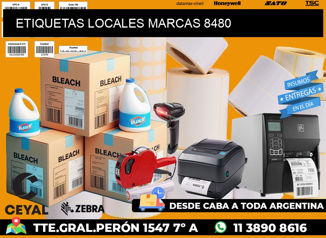 ETIQUETAS LOCALES MARCAS 8480