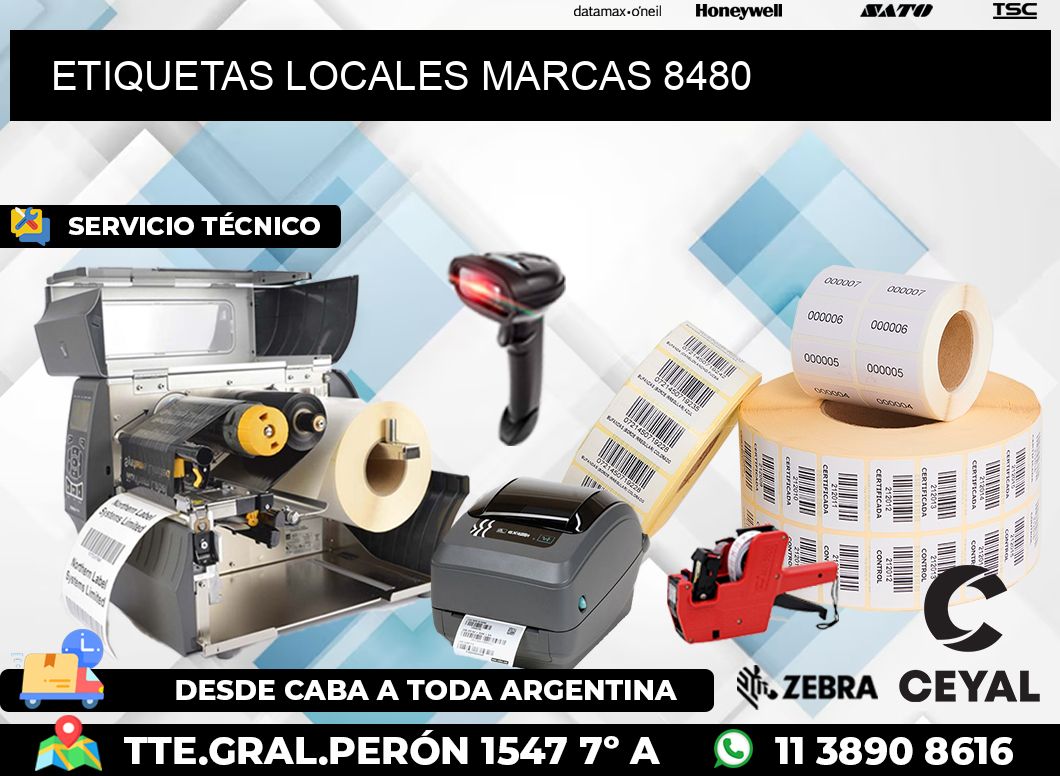 ETIQUETAS LOCALES MARCAS 8480