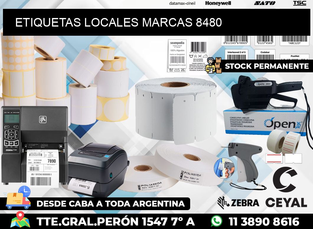 ETIQUETAS LOCALES MARCAS 8480