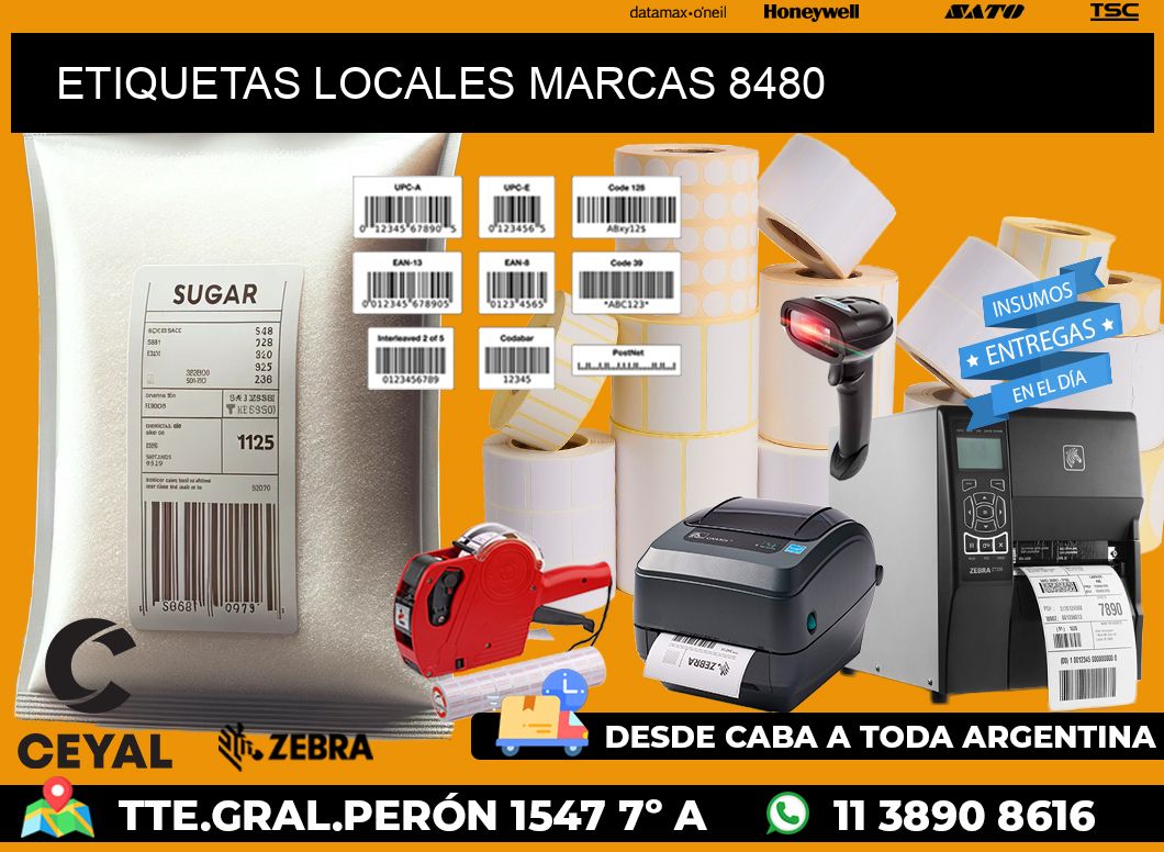 ETIQUETAS LOCALES MARCAS 8480
