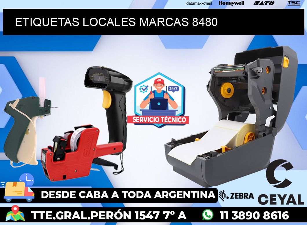 ETIQUETAS LOCALES MARCAS 8480
