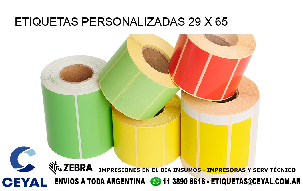 ETIQUETAS PERSONALIZADAS 29 x 65