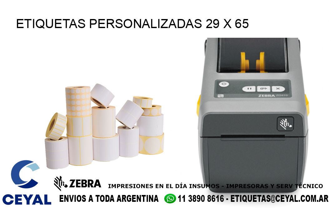 ETIQUETAS PERSONALIZADAS 29 x 65