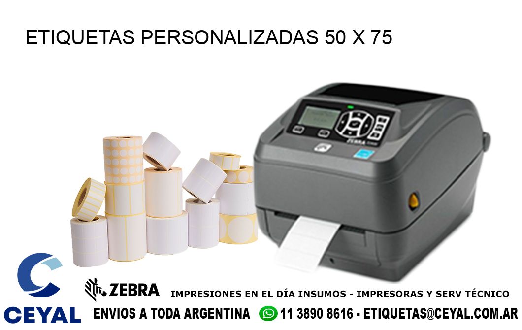 ETIQUETAS PERSONALIZADAS 50 x 75