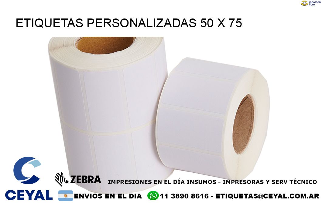 ETIQUETAS PERSONALIZADAS 50 x 75