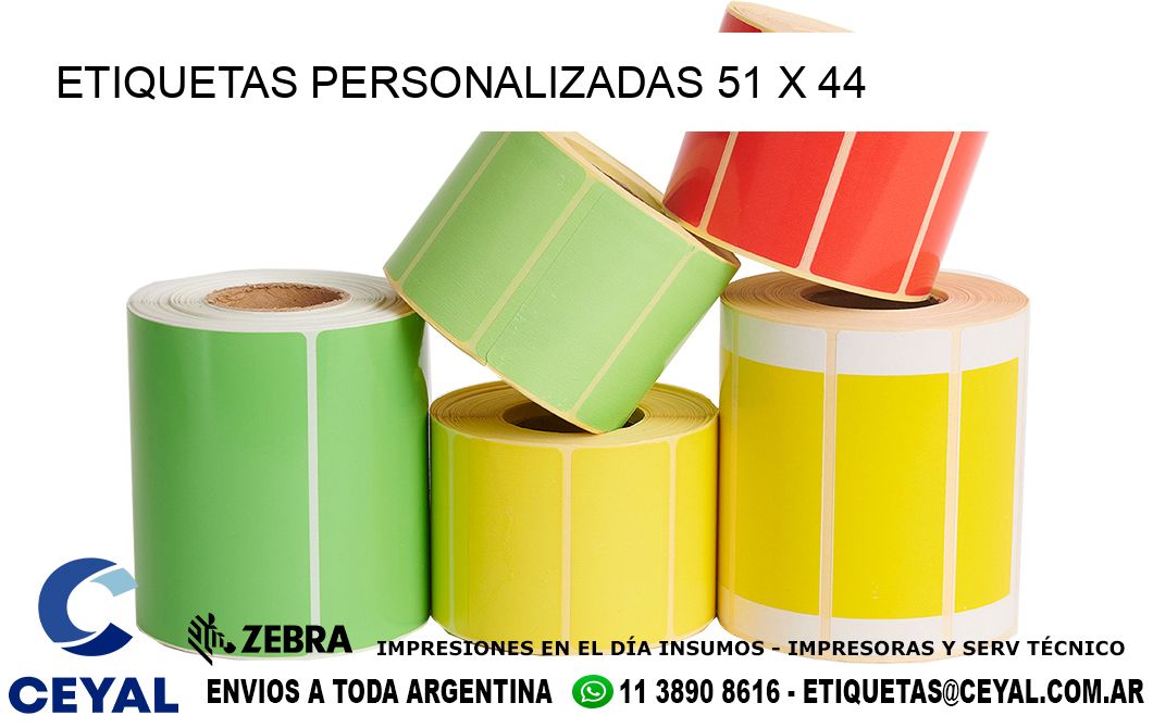 ETIQUETAS PERSONALIZADAS 51 x 44