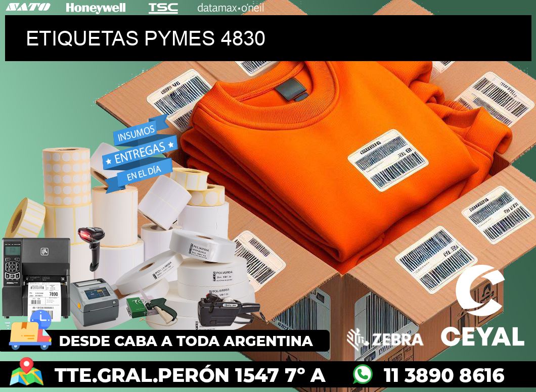 ETIQUETAS PYMES 4830