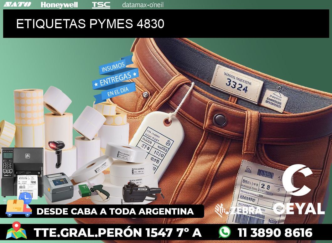 ETIQUETAS PYMES 4830