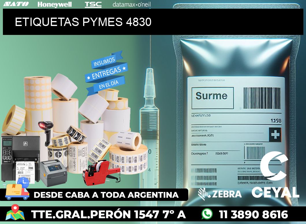 ETIQUETAS PYMES 4830