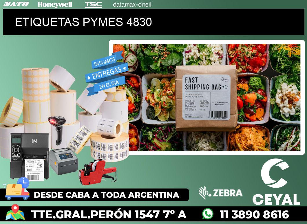 ETIQUETAS PYMES 4830