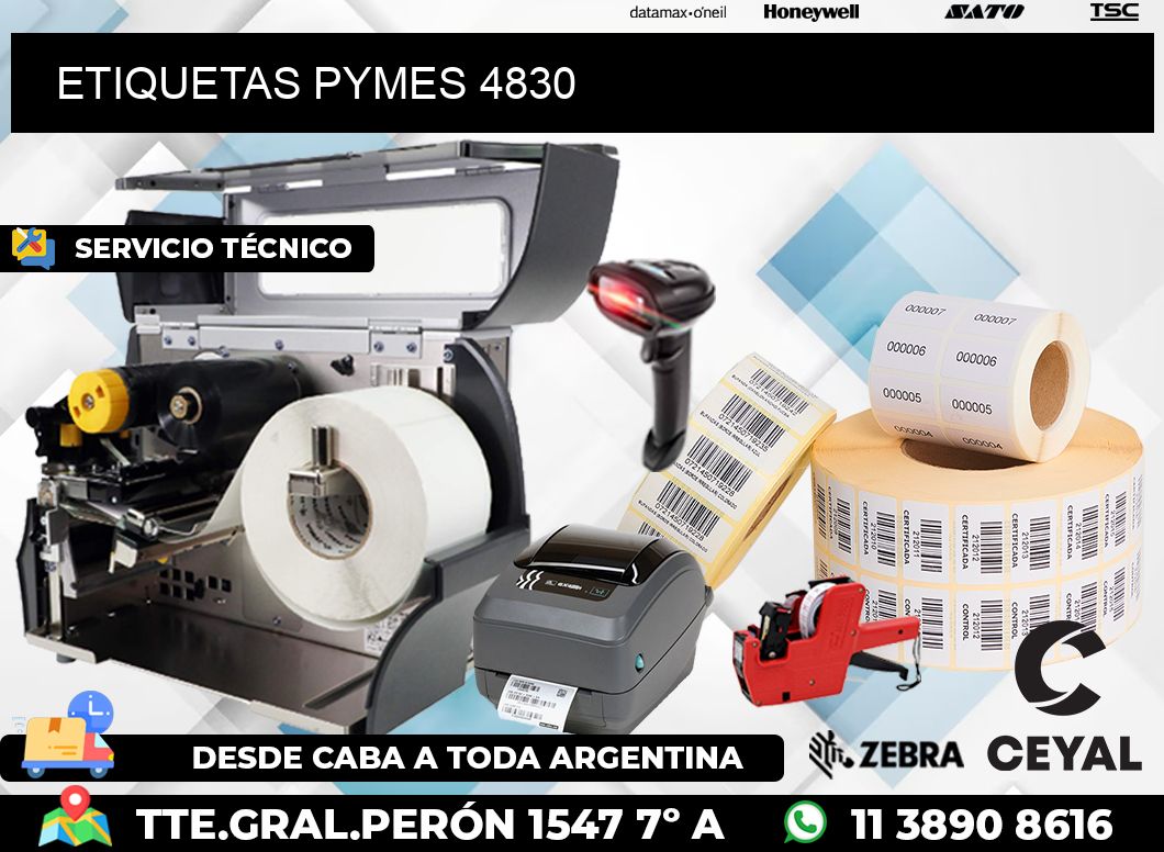 ETIQUETAS PYMES 4830