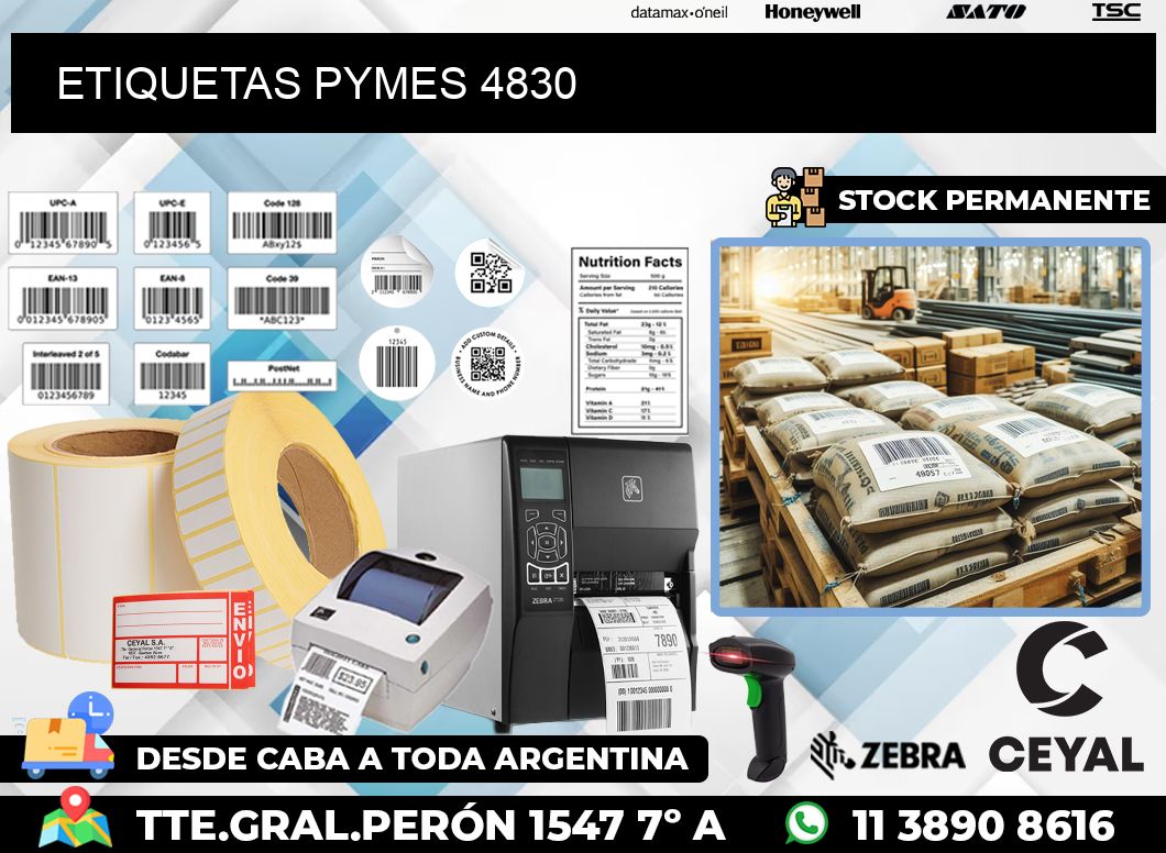 ETIQUETAS PYMES 4830
