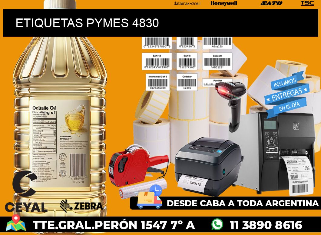 ETIQUETAS PYMES 4830