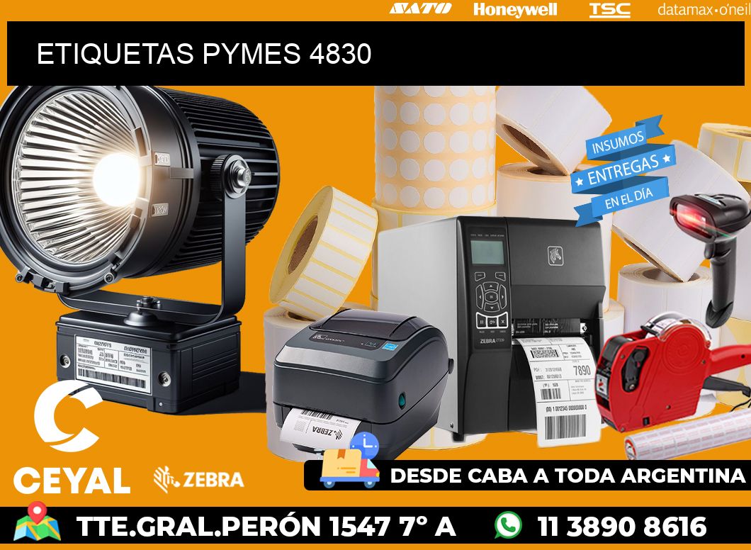 ETIQUETAS PYMES 4830