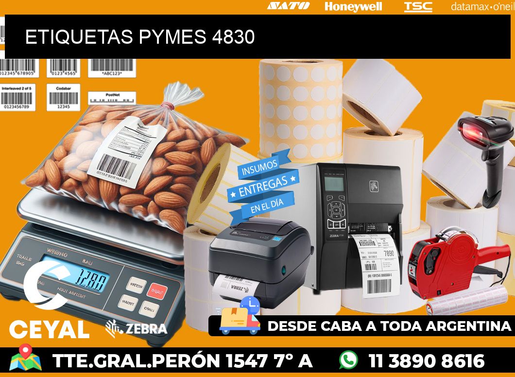 ETIQUETAS PYMES 4830