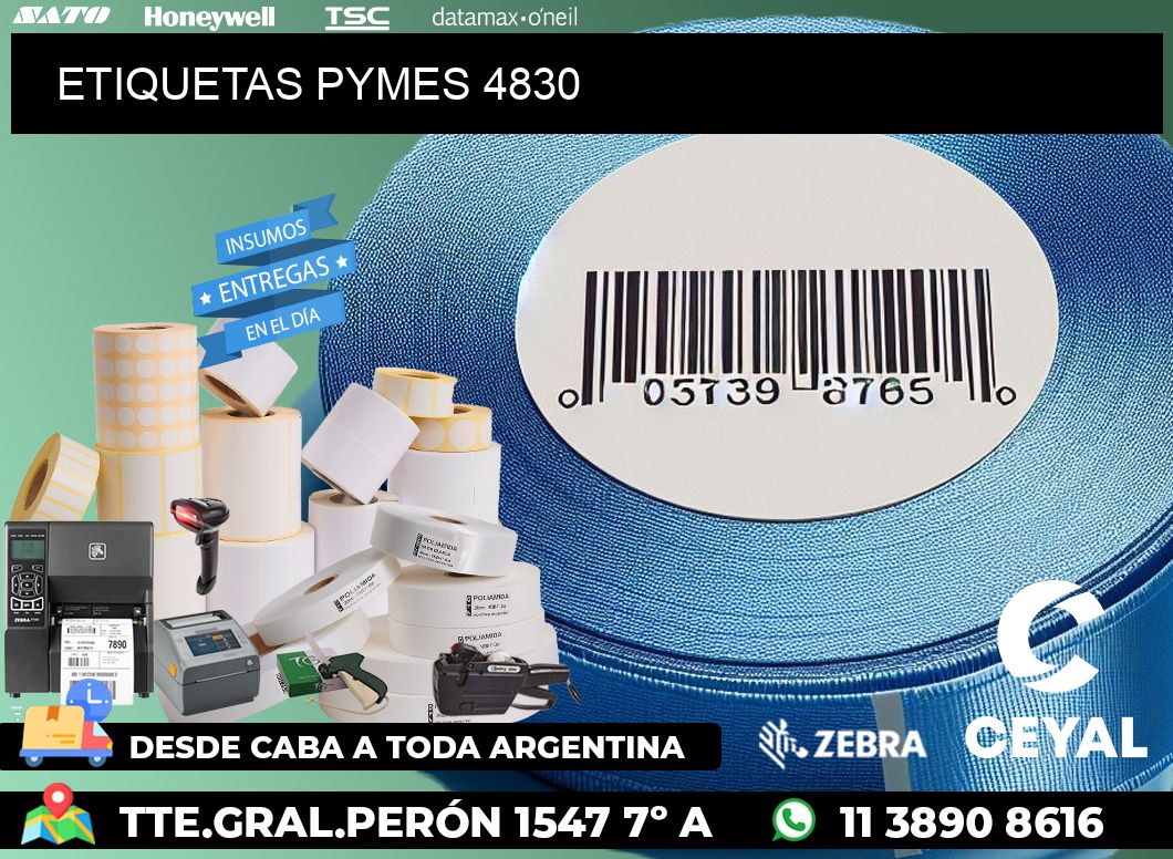 ETIQUETAS PYMES 4830