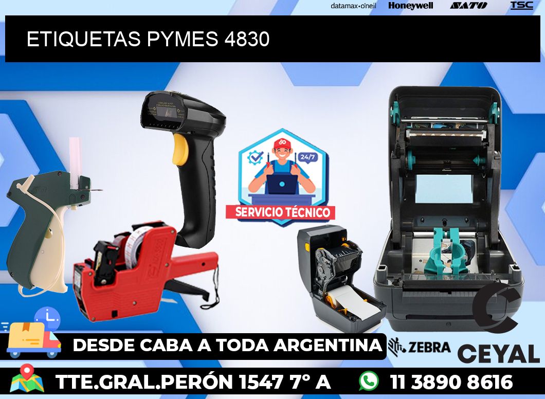 ETIQUETAS PYMES 4830