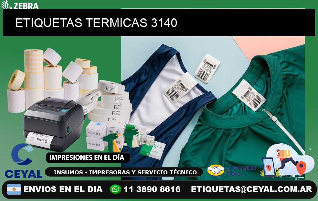 ETIQUETAS TERMICAS 3140