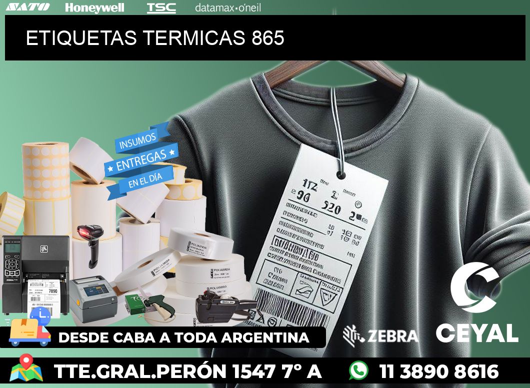 ETIQUETAS TERMICAS 865