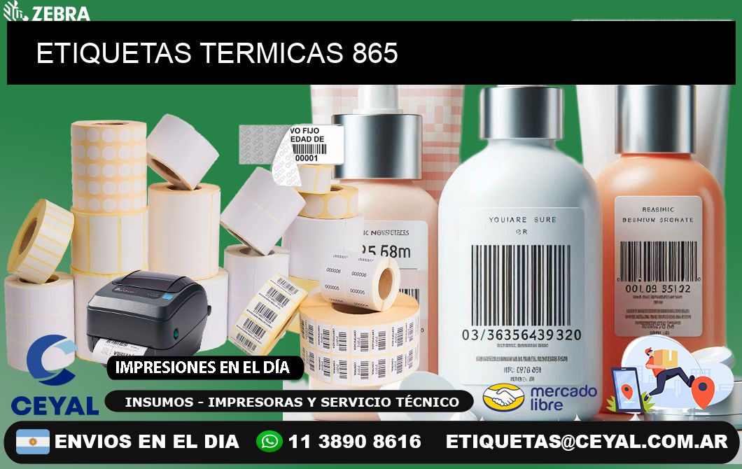 ETIQUETAS TERMICAS 865