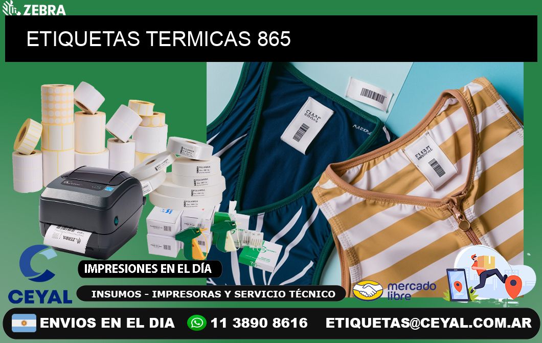 ETIQUETAS TERMICAS 865