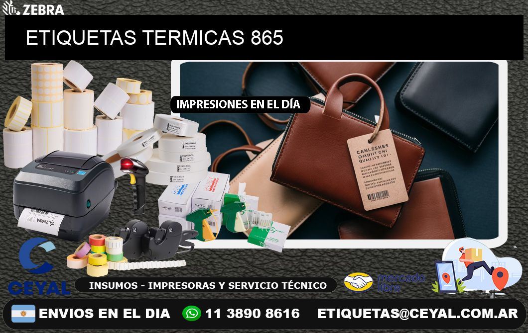 ETIQUETAS TERMICAS 865