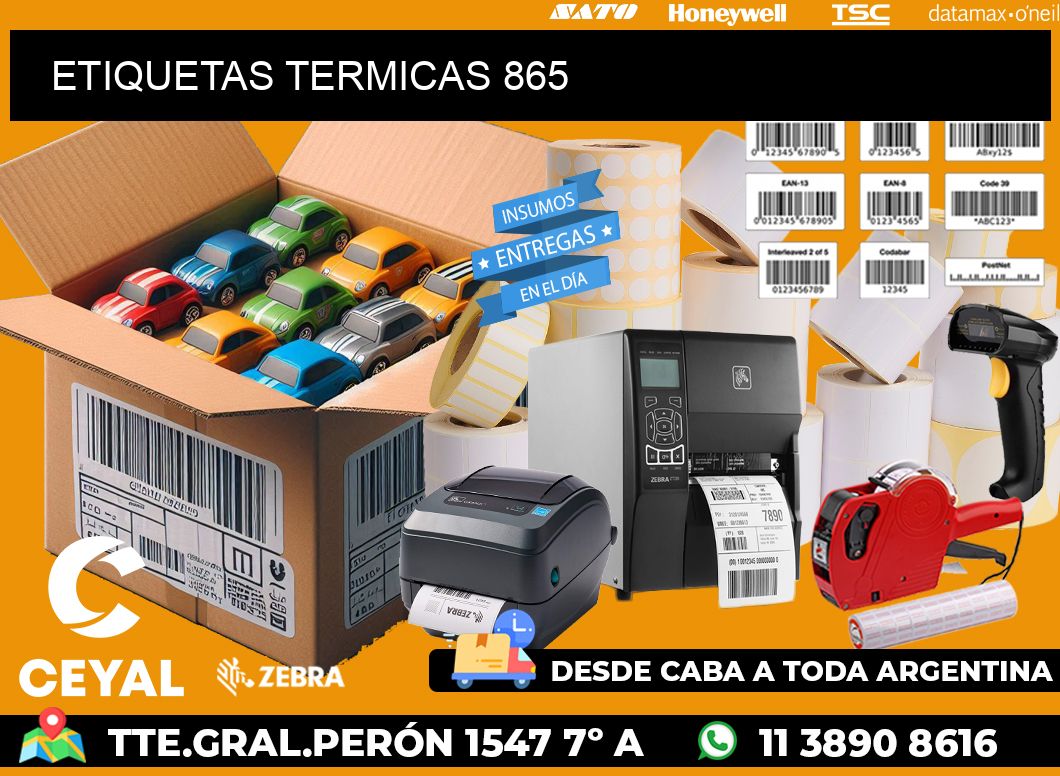 ETIQUETAS TERMICAS 865