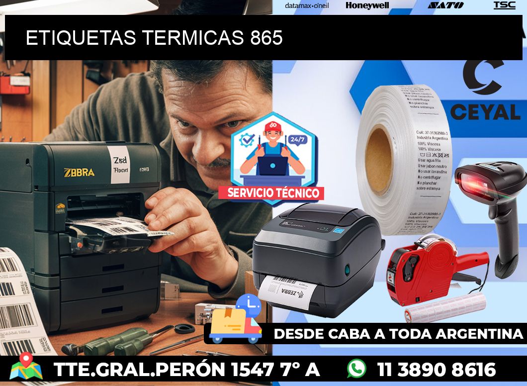 ETIQUETAS TERMICAS 865