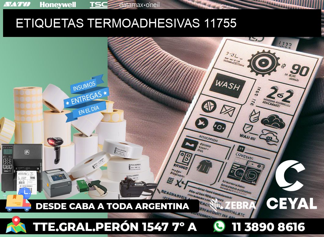 ETIQUETAS TERMOADHESIVAS 11755