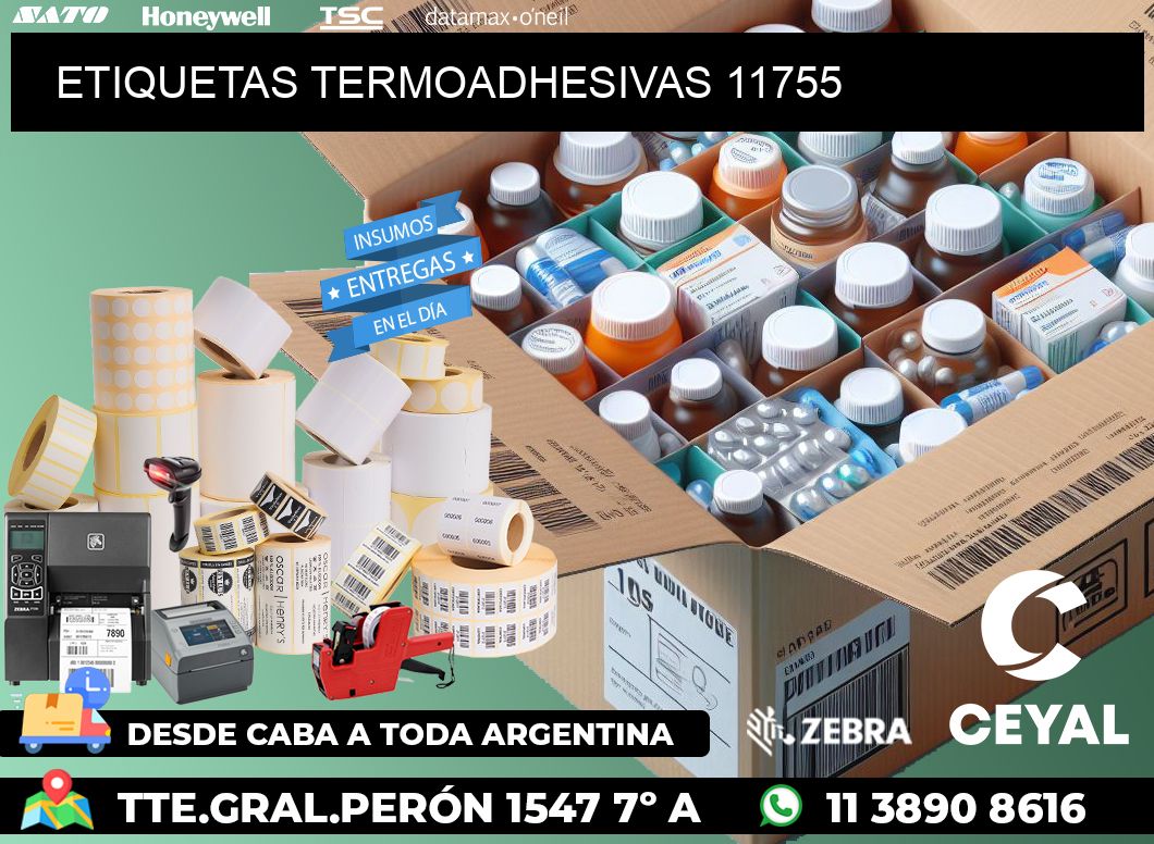 ETIQUETAS TERMOADHESIVAS 11755