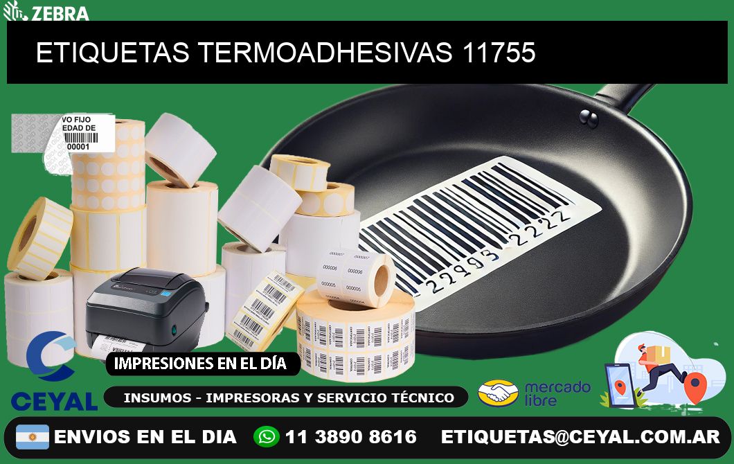 ETIQUETAS TERMOADHESIVAS 11755