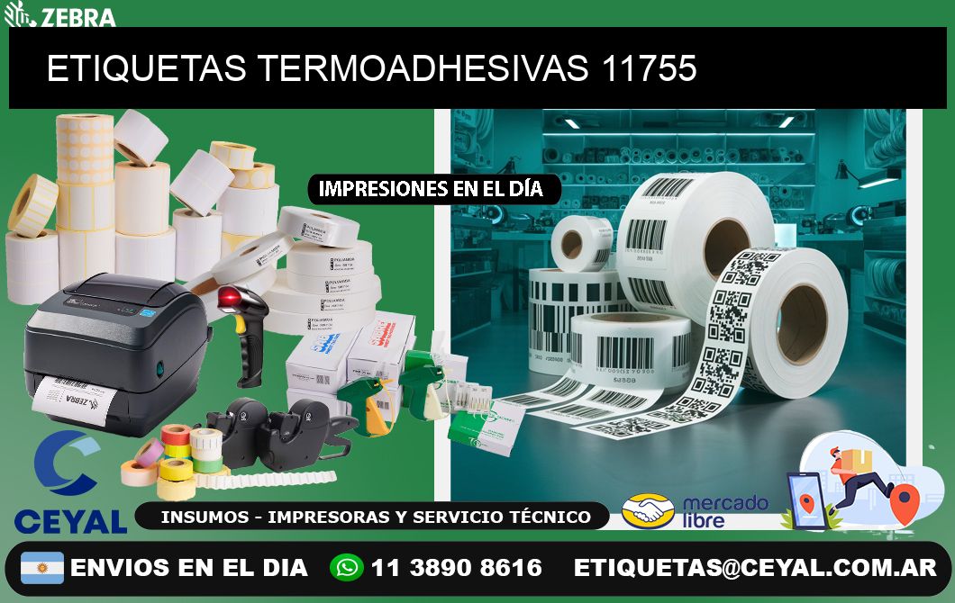 ETIQUETAS TERMOADHESIVAS 11755