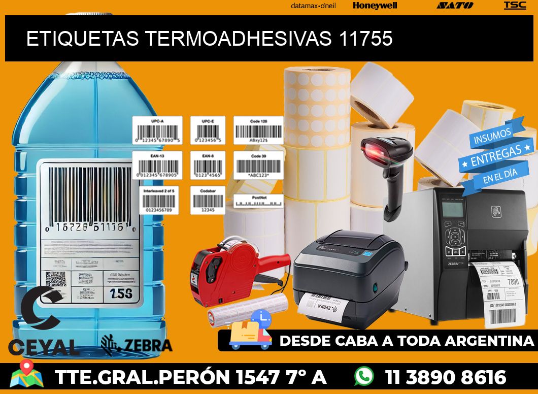 ETIQUETAS TERMOADHESIVAS 11755