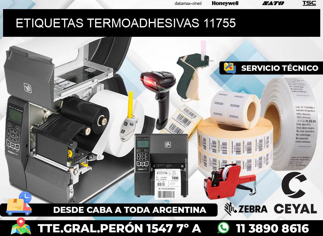 ETIQUETAS TERMOADHESIVAS 11755