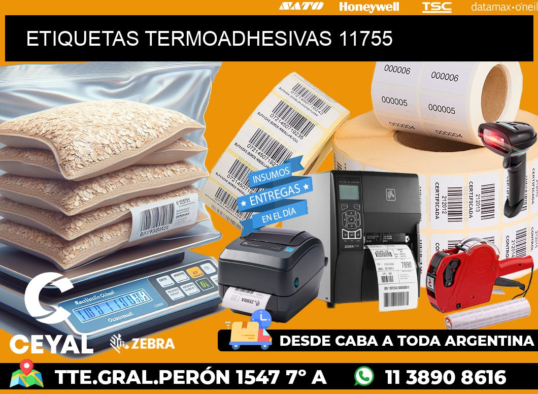 ETIQUETAS TERMOADHESIVAS 11755