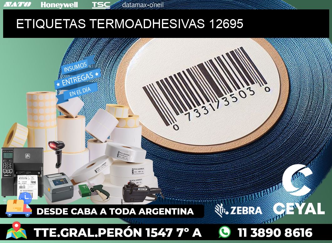 ETIQUETAS TERMOADHESIVAS 12695