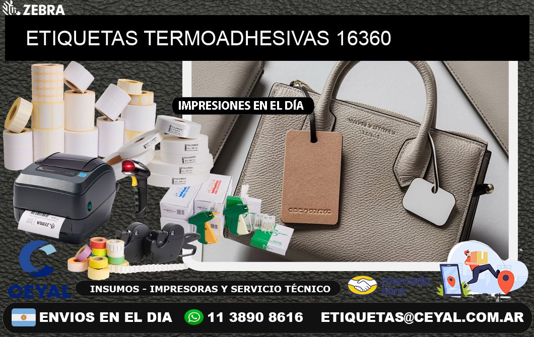 ETIQUETAS TERMOADHESIVAS 16360