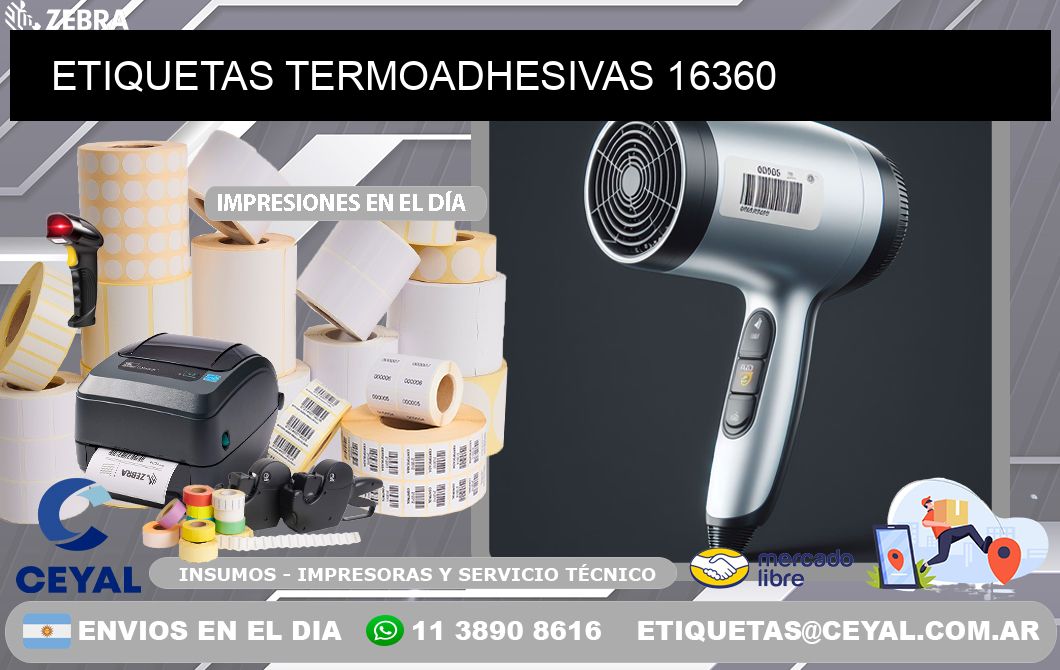 ETIQUETAS TERMOADHESIVAS 16360