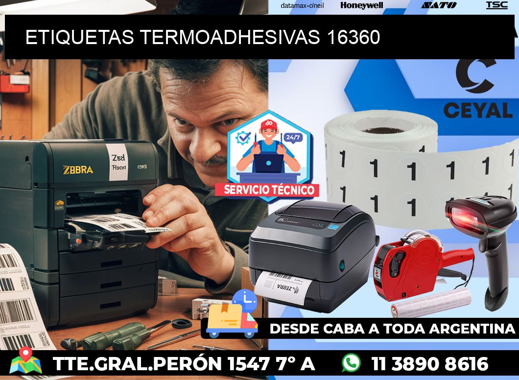 ETIQUETAS TERMOADHESIVAS 16360