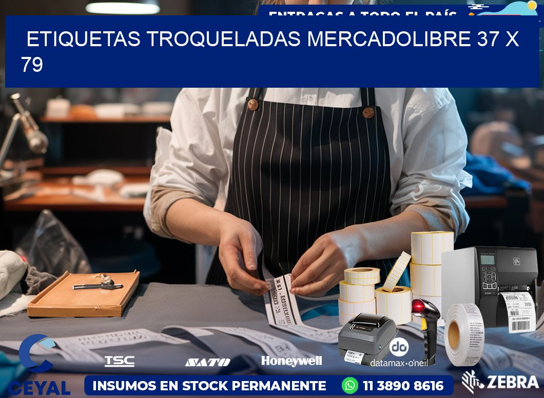 ETIQUETAS TROQUELADAS MERCADOLIBRE 37 x 79