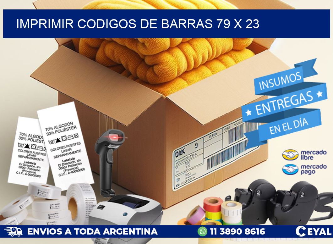 IMPRIMIR CODIGOS DE BARRAS 79 x 23