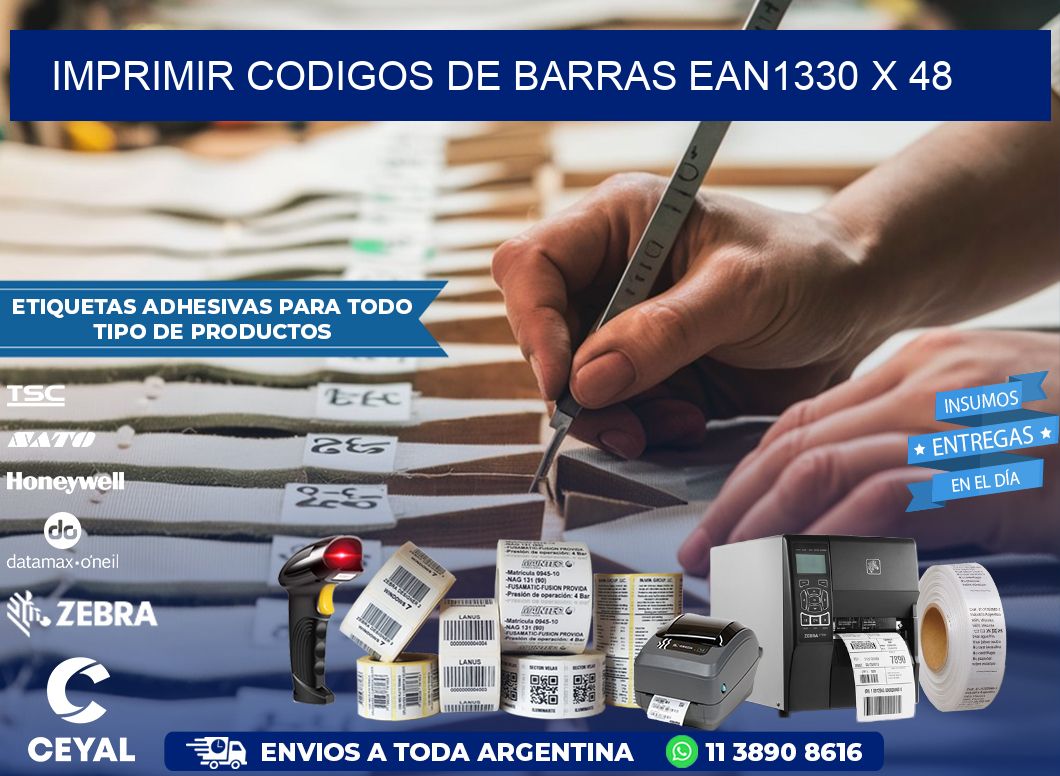 IMPRIMIR CODIGOS DE BARRAS EAN1330 x 48