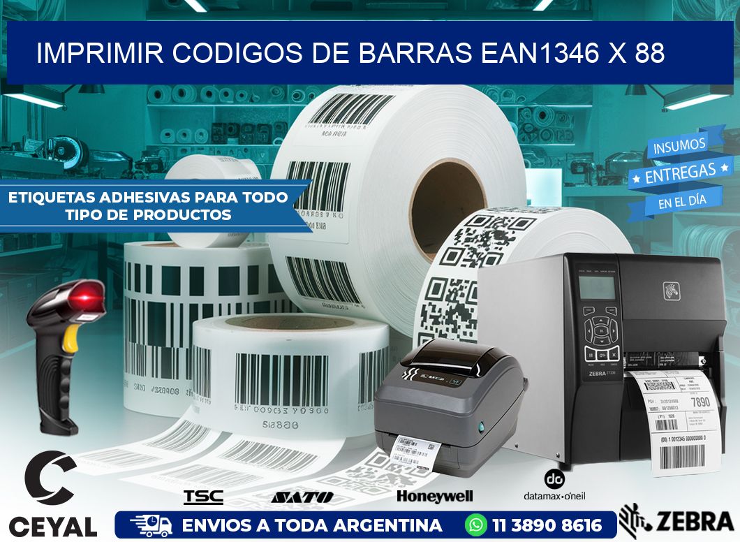 IMPRIMIR CODIGOS DE BARRAS EAN1346 x 88