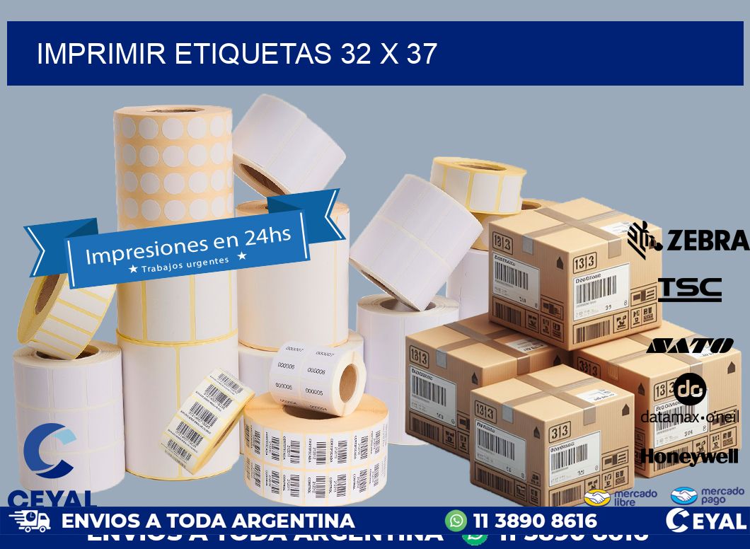 IMPRIMIR ETIQUETAS 32 x 37